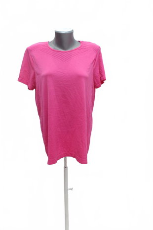 Damen -T-ShirtTchiboohne Aufdruck,farberute,größeM