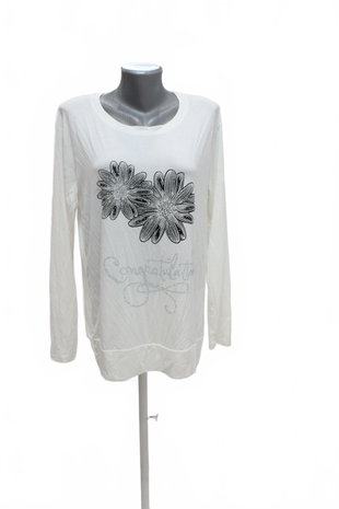 Damen -T-ShirtGenesismit Aufdruck,farbeweiss,größeXL