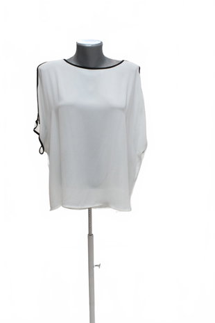 Damen -T-ShirtCamaieuohne Aufdruck,farbeweiss,größeM
