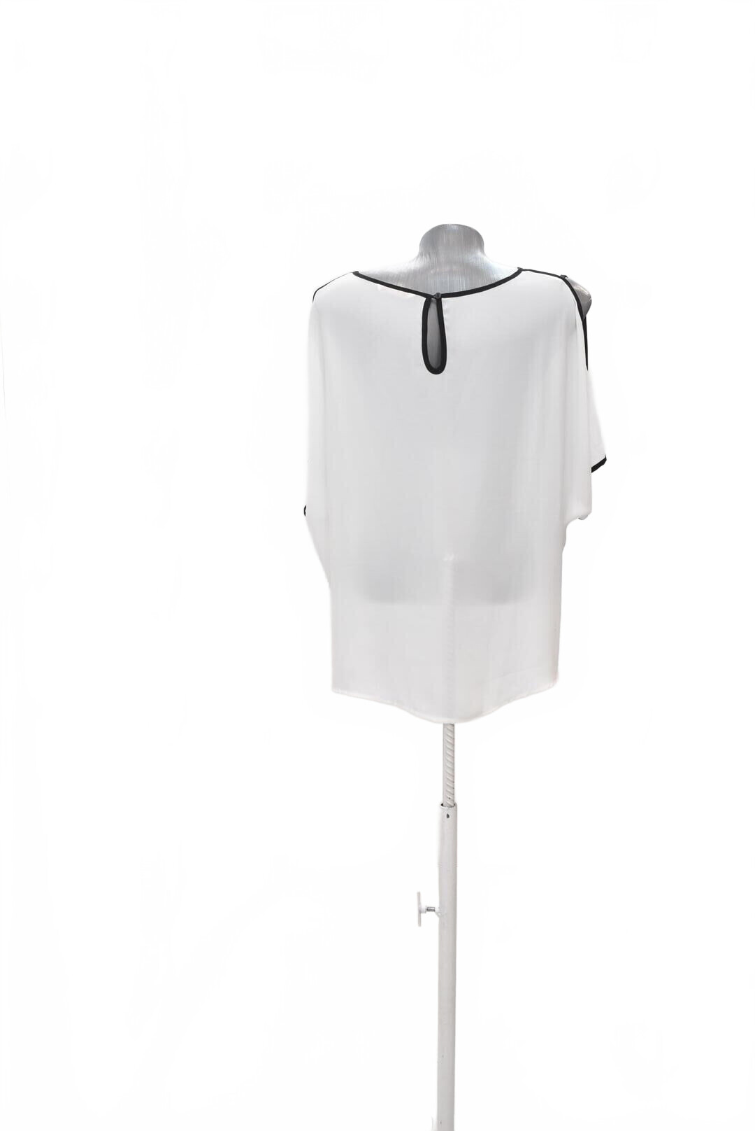 Damen -T-ShirtCamaieuohne Aufdruck,farbeweiss,größeM