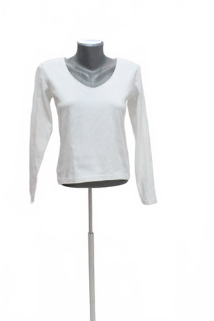 Damen -T-ShirtReservedohne Aufdruck,farbeweiss,größeM