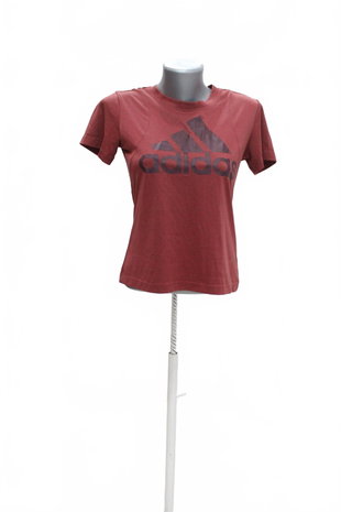 Damen -T-ShirtAdidasmit Aufdruck,farberot,größeXS