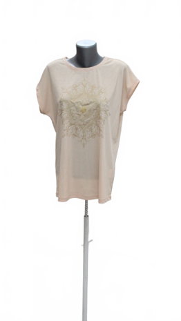 Damen -T-ShirtReservedmit Aufdruck,farbeorange,größeM