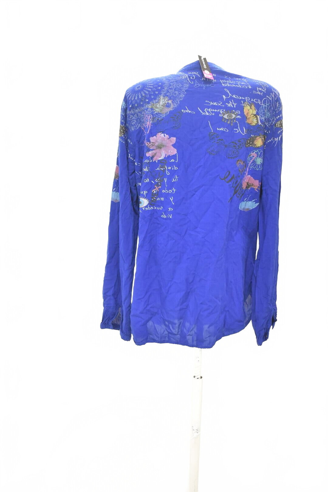 Damen -T-ShirtDesigualohne Aufdruck,farbeblau,größeXL
