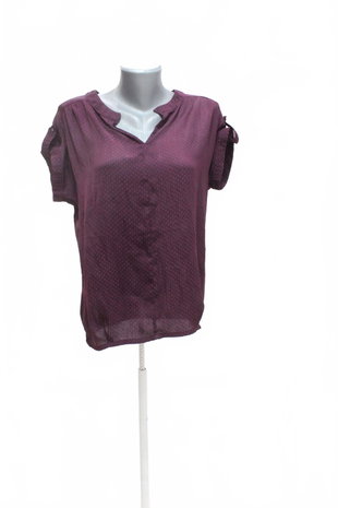 Damen -T-ShirtPromodohne Aufdruck,farbebordo,größeM