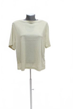 Damen -T-ShirtEsmaraohne Aufdruck,farbebeige,größeM