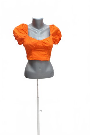 Damen -T-ShirtH&Mohne Aufdruck,farbeorange,größe36