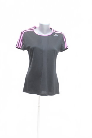 Damen -T-ShirtAdidasmit Aufdruck,farbeschwarz,größe38