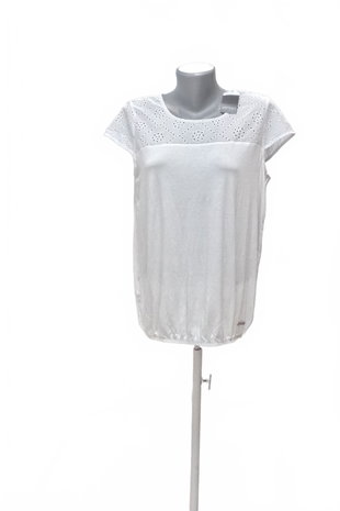 Damen -T-ShirtEsmaraohne Aufdruck,farbeweiss,größeM
