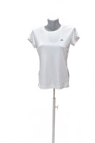 Damen -T-ShirtAdidasohne Aufdruck,farbeweiss,größe40