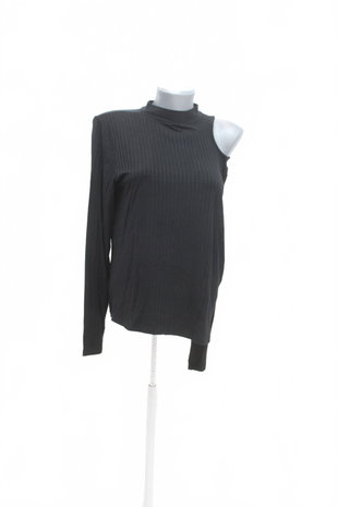 Damen -T-ShirtPage Oneohne Aufdruck,farbeschwarz,größeL
