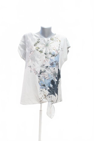 Damen -T-ShirtTaifunmit Aufdruck,farbegrau,größeM