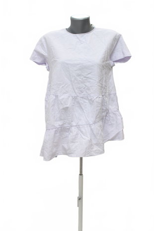 Damen -T-ShirtZaraohne Aufdruck,farbeviolett,größeXS