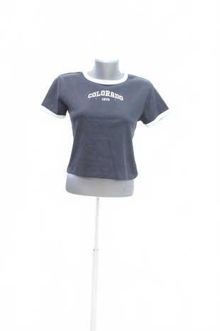 Damen -T-ShirtSinsaymit Aufdruck,farbeblau,größeL