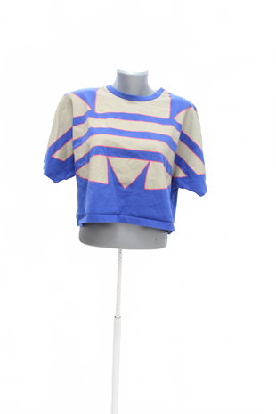 Damen -T-ShirtAdidasmit Aufdruck,farbeblau,größe40