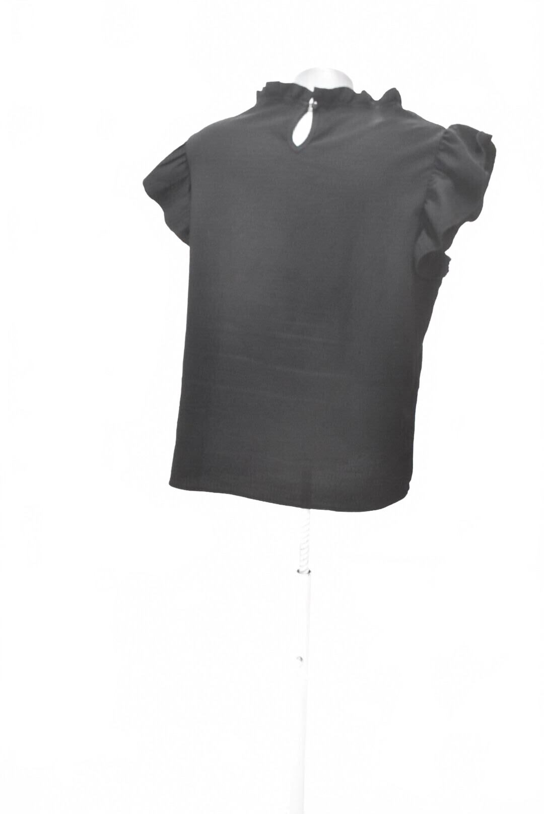 Damen -T-ShirtSheinohne Aufdruck,farbeschwarz,größeM