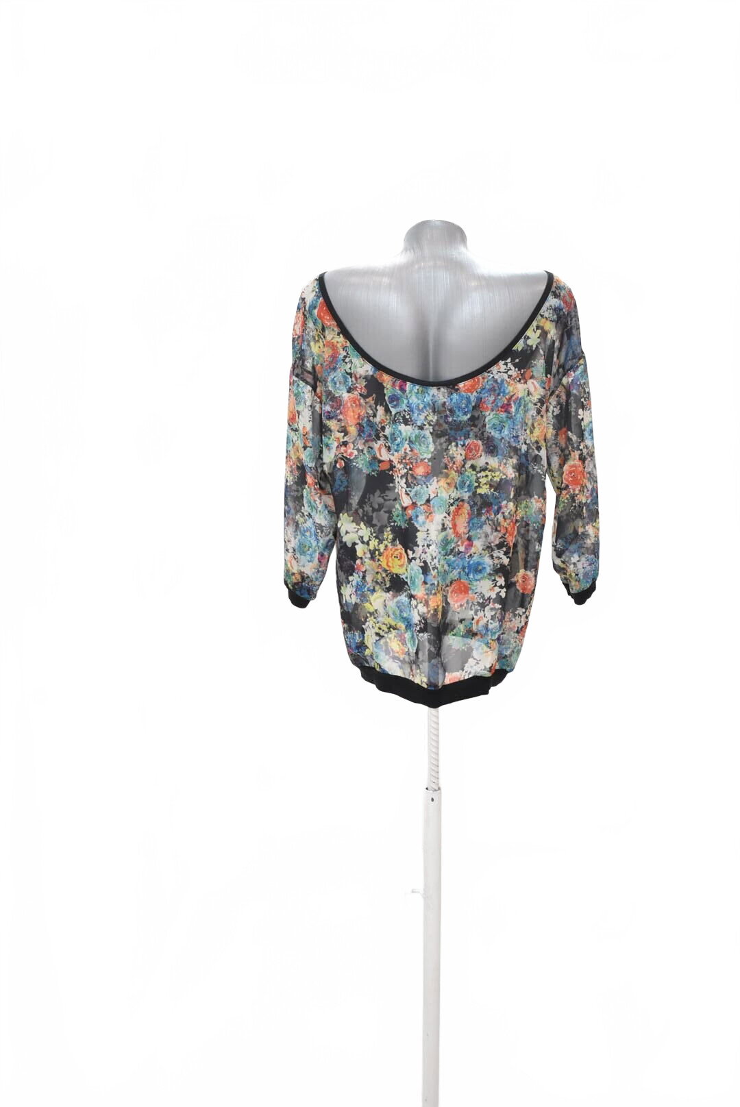 Damen -T-ShirtPull&Bearohne Aufdruck,farbegeblümt,größeM