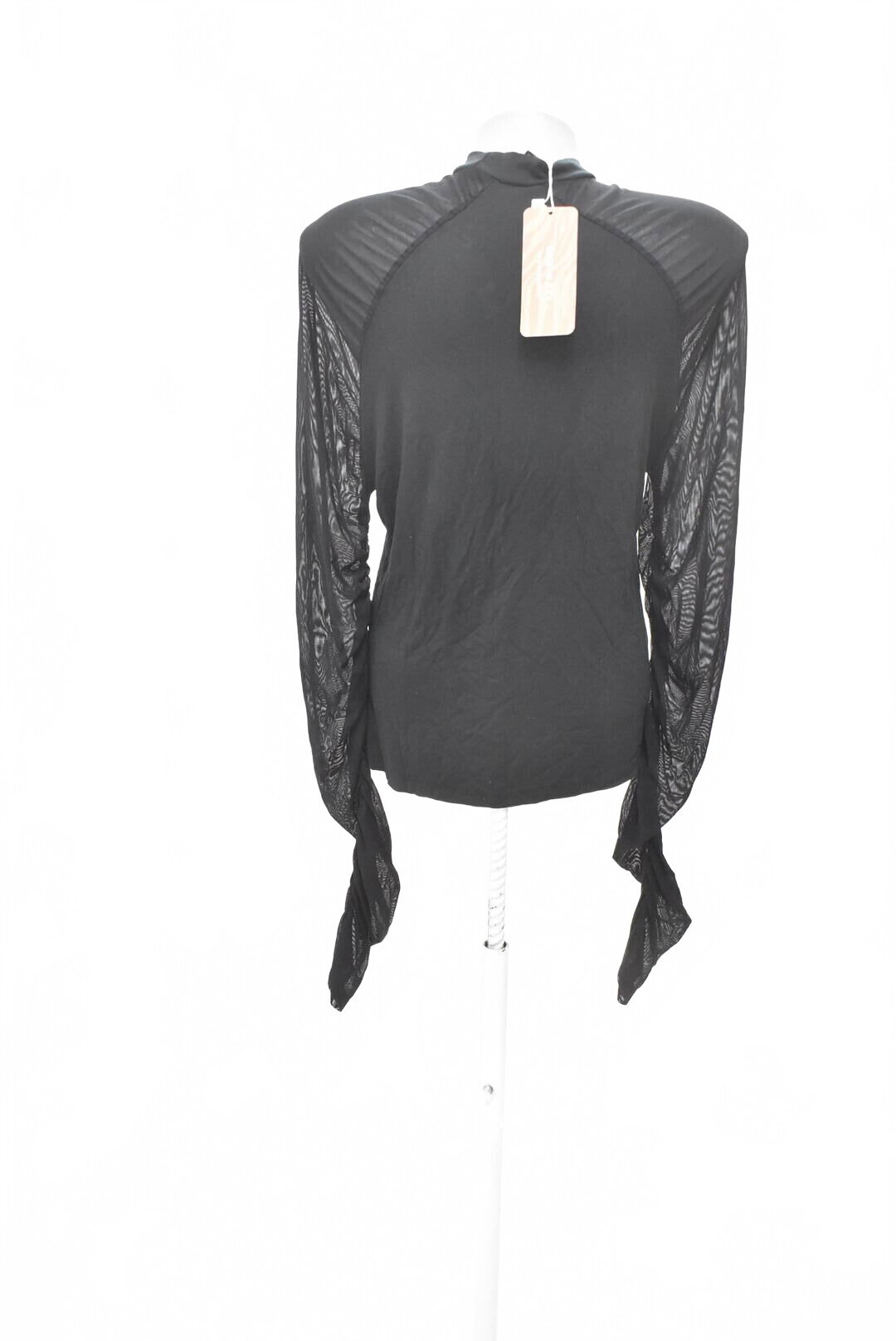 Damen -T-ShirtSheinohne Aufdruck,farbeschwarz,größe44
