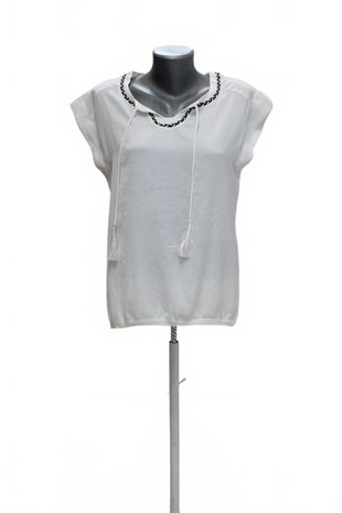 Damen -T-ShirtEsmaraohne Aufdruck,farbeweiss,größe40