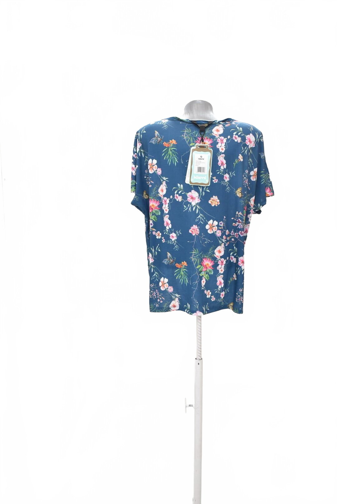 Damen -T-ShirtKixmiohne Aufdruck,farbegeblümt,größeXL