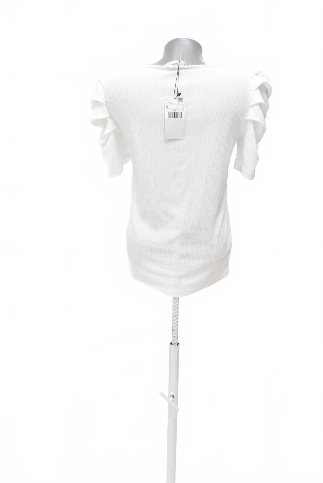 Damen -T-ShirtMangoohne Aufdruck,farbeweiss,größeS