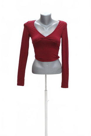 Damen -T-ShirtGenesisohne Aufdruck,farbebordo,größe2XS