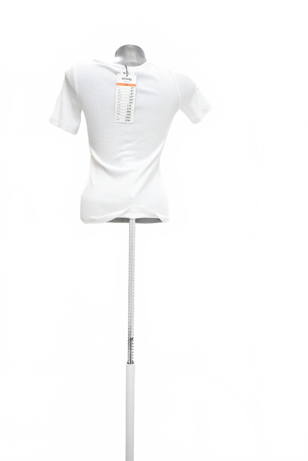 Damen -T-ShirtSinsayohne Aufdruck,farbeweiss,größeXS