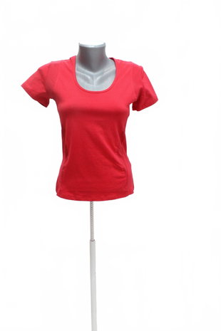 Damen -T-ShirtGenesisohne Aufdruck,farberot,größeM