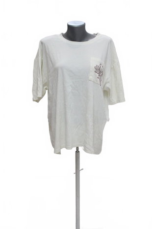 Damen -T-ShirtReservedohne Aufdruck,farbeweiss,größeL
