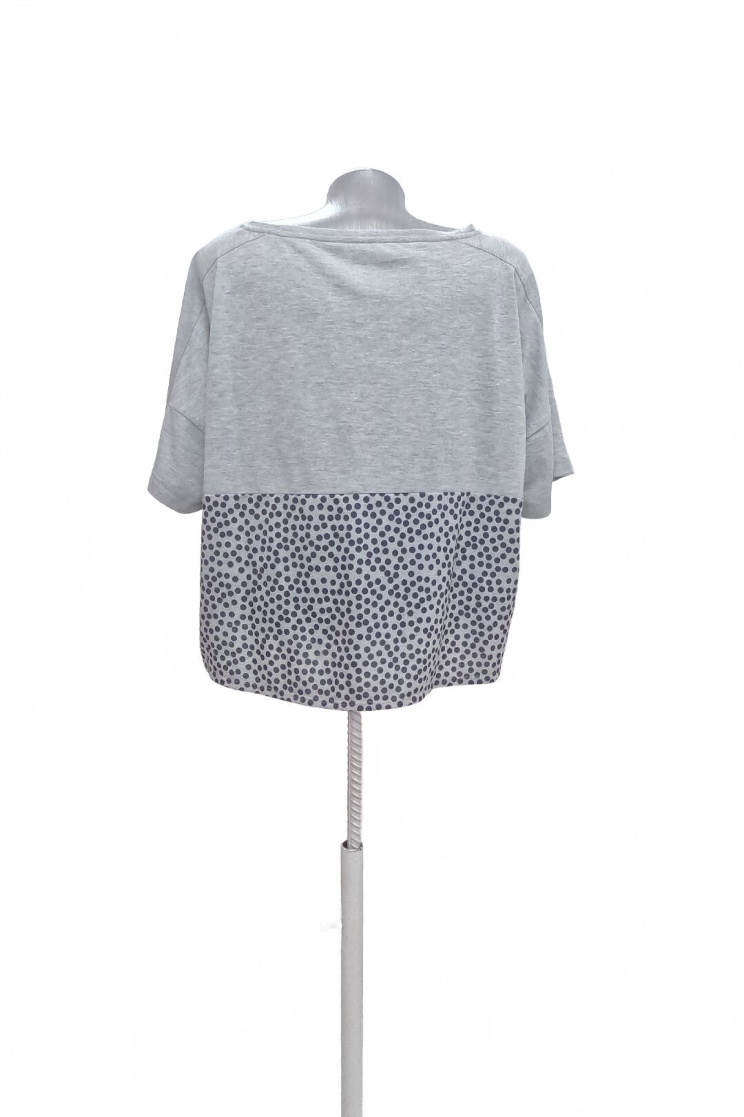 Damen -T-ShirtAdidasmit Aufdruck,farbegrau,größeM
