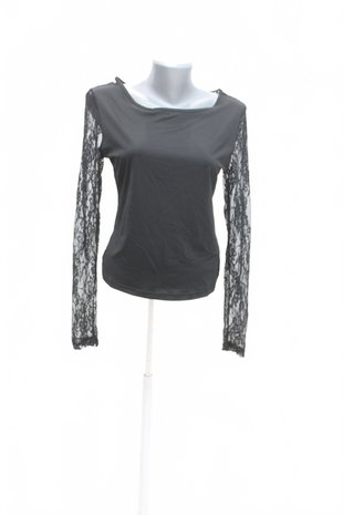Damen -T-ShirtSheinohne Aufdruck,farbeschwarz,größe40
