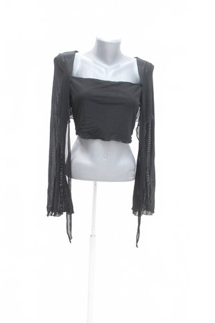 Damen -T-ShirtSheinohne Aufdruck,farbeschwarz,größe40