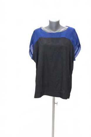 Damen -T-ShirtMaxi Blueohne Aufdruck,farbemehrfarbig,größe44