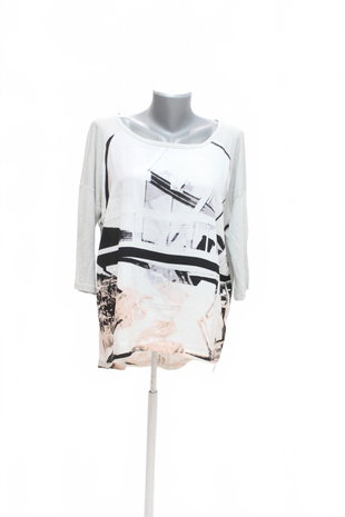 Damen -T-ShirtCalvin Kleinohne Aufdruck,farbegemustert,größeL