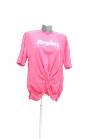 Damen -T-ShirtReplaymit Aufdruck,farberute,größeXL