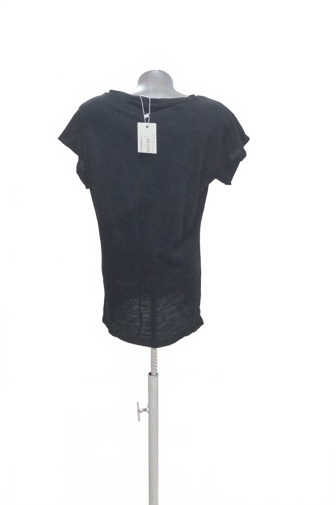 Damen -T-ShirtAmisuohne Aufdruck,farbeschwarz,größeL