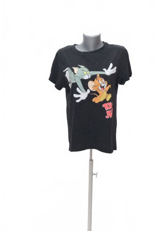 Damen -T-ShirtGenesismit Aufdruck,farbeschwarz,größeM