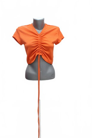 Damen -T-ShirtH&Mohne Aufdruck,farbeorange,größeM