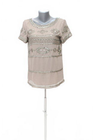 Damen -T-ShirtVilaohne Aufdruck,farbegemustert,größeS