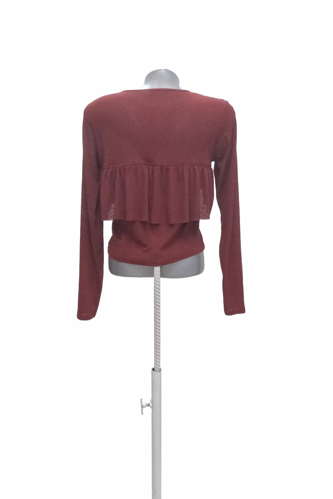 Damen -T-ShirtZaraohne Aufdruck,farbebordo,größe36