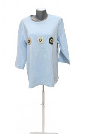 Damen -T-ShirtGenesisohne Aufdruck,farbeblau,größeXL