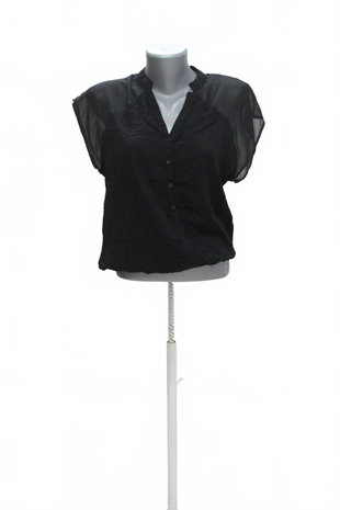 Damen -T-ShirtGateohne Aufdruck,farbeschwarz,größeM