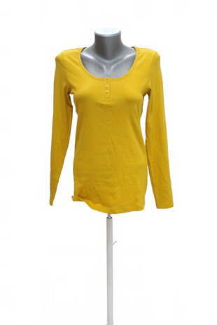 Damen -T-ShirtEsmaraohne Aufdruck,farbegelb,größeM