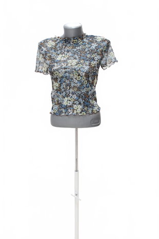 Damen -T-ShirtGenesisohne Aufdruck,farbegeblümt,größeS