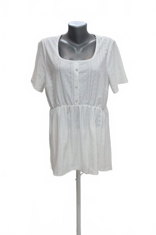 Damen -T-ShirtGenesisohne Aufdruck,farbeweiss,größeXL