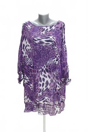Damen -T-ShirtGenesisohne Aufdruck,farbeanimal-print,größe52