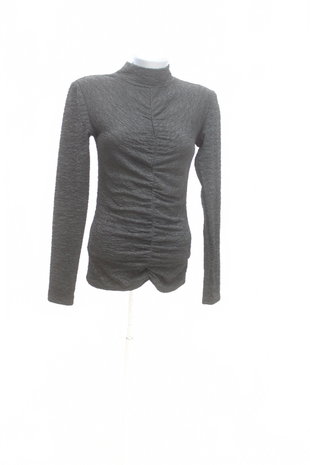 Damen -T-ShirtKaffeohne Aufdruck,farbeschwarz,größeS