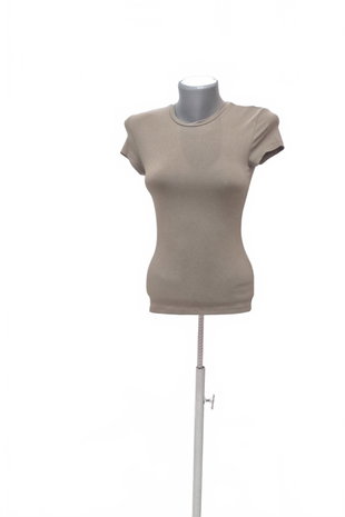 Damen -T-ShirtH&Mohne Aufdruck,farbebraun,größeS