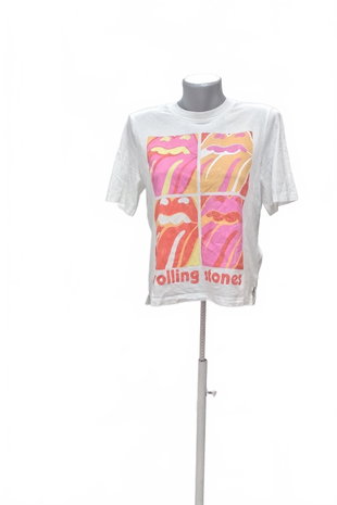 Damen -T-ShirtOnlymit Aufdruck,farbeweiss,größeS