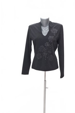 Damen -T-ShirtMore & Moremit Aufdruck,farbeschwarz,größe40